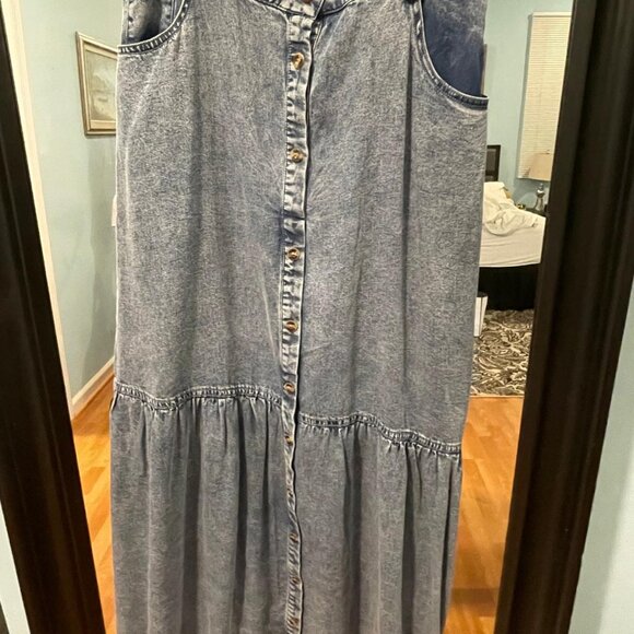 Maxi denim skirt - Picture 2 of 4